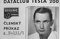 Členská legitimace Dataclubu Tesla 200
